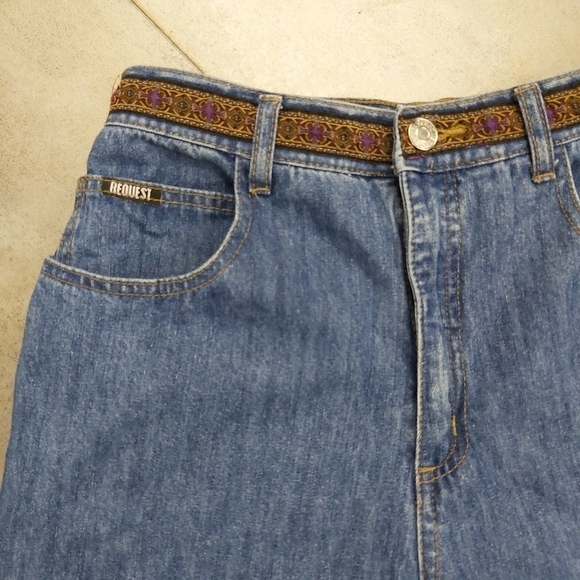 📣2/40$📣 REQUEST high rise denim capri jeans boho style - Picture 4 of 6